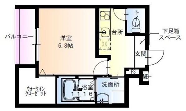 フジパレス三国ヶ丘ノースの物件間取画像